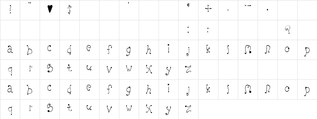 Serifa Regular font glyphpreview