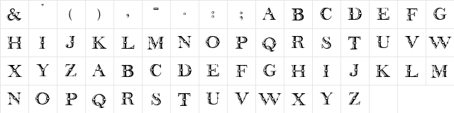 Carnivale Display Caps SSi Regular font glyphpreview