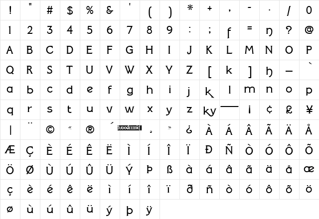 Silentina Film Regular font glyphpreview