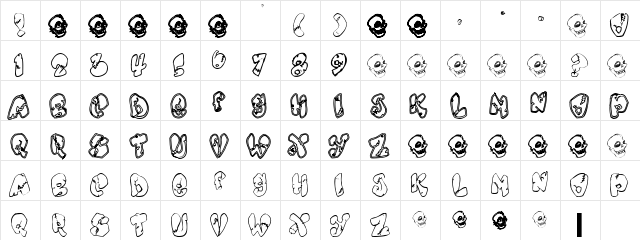 Chankenstein Regular font glyphpreview
