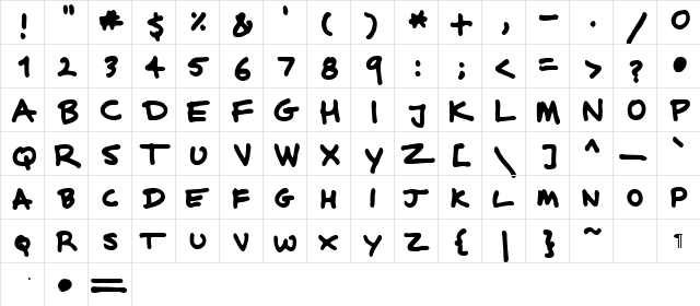 Loud Regular font glyphpreview