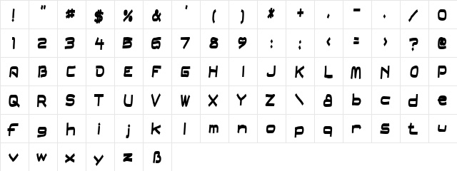 FieldDayFilter Regular font glyphpreview