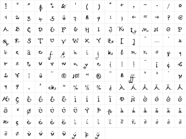 MotionLight Regular font glyphpreview