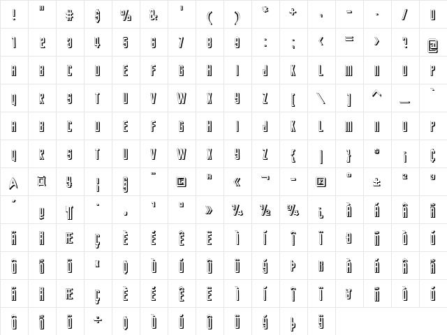 Star Trek Future Regular font glyphpreview