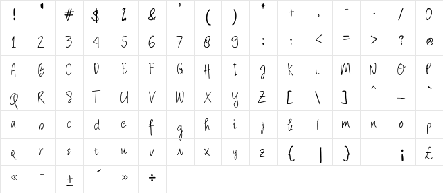 Scientia Venit Regular font glyphpreview