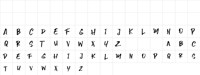 Smasher Regular font glyphpreview