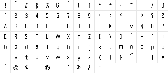 SpaghettiniIkasumi Regular font glyphpreview