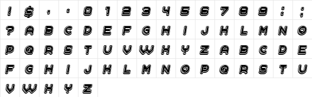 Polished Italic font glyphpreview