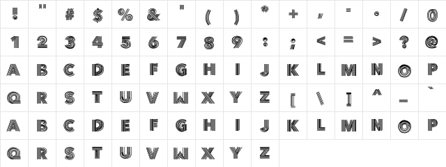 Vibe Medium font glyphpreview