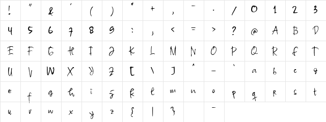 Tracer Script (Demo) Regular font glyphpreview