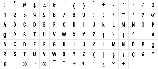 Canterpids Regular font glyphpreview