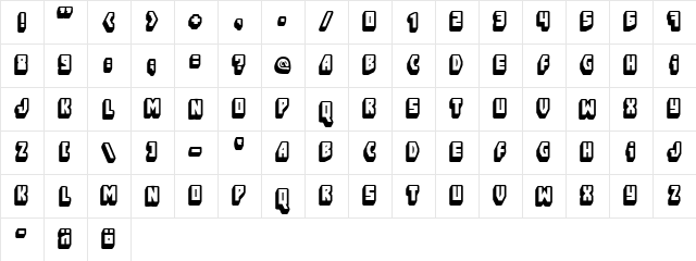 FT Blockbusta Regular font glyphpreview