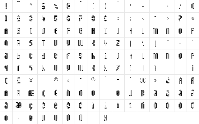 Sushi Queen 1 Regular font glyphpreview