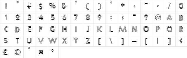 &_NearSighted Normal font glyphpreview