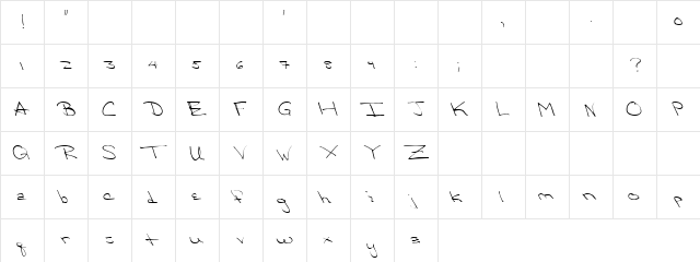 True Gooze Regular font glyphpreview