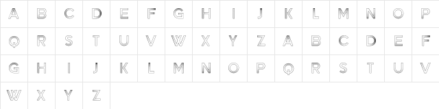 Sangria Regular font glyphpreview