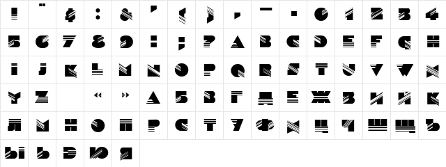 DG_Sinaloa Normal font glyphpreview