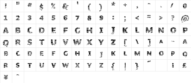 OrganicNature Regular font glyphpreview