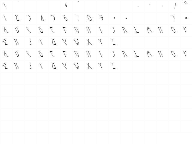 Roadhouse 2 Regular font glyphpreview