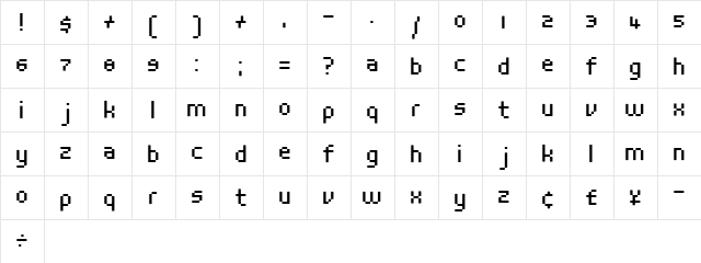 Stedelijk Regular font glyphpreview