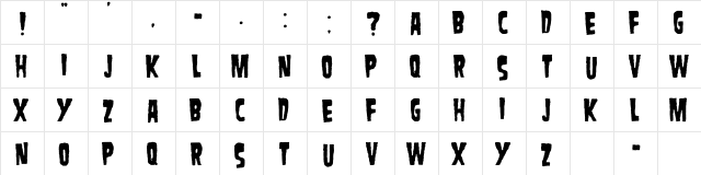 Danzig  font glyphpreview