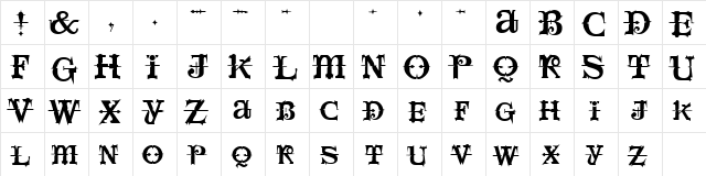 SpaceIvey Regular font glyphpreview