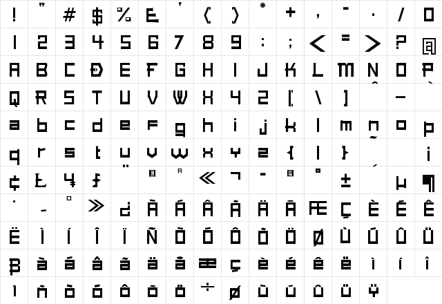 Wax Regular font glyphpreview