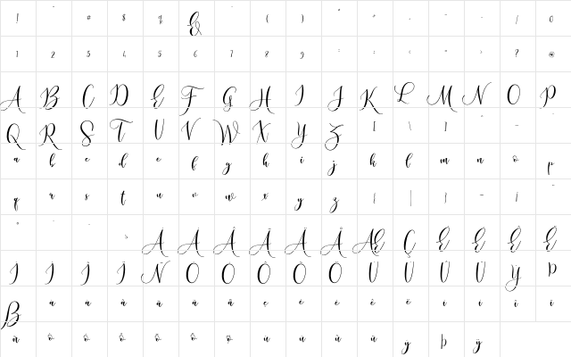 Sleeplesson Regular font glyphpreview