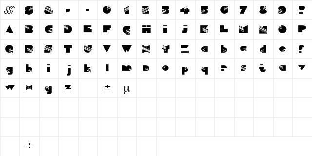 MuseDisplaySSK Regular font glyphpreview