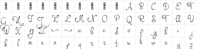 Orhydea Demo font glyphpreview