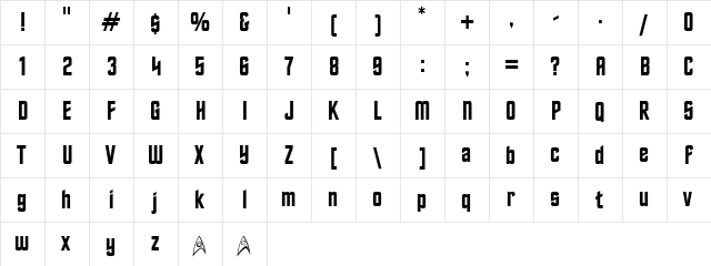 Final Frontier Old Style Regular font glyphpreview