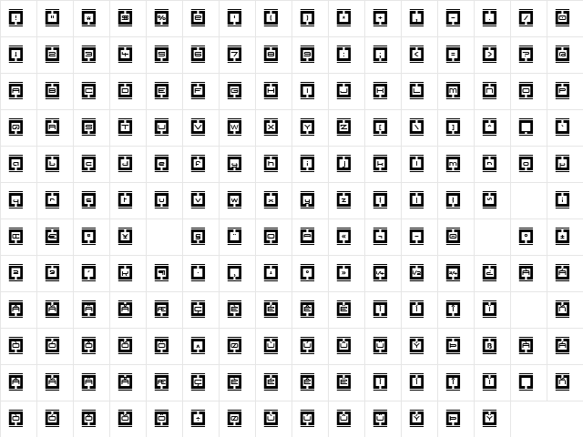 Border Base Future Regular font glyphpreview