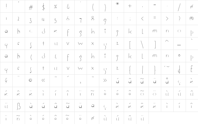 SoleaLight Regular font glyphpreview