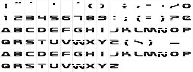 Equator Regular font glyphpreview