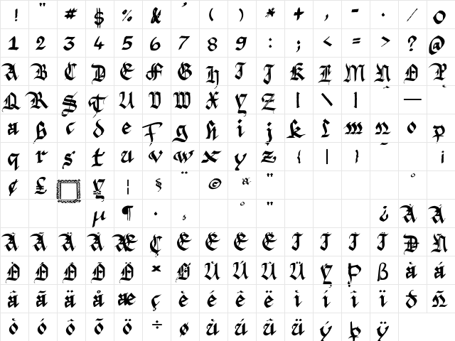 Argor Fast Scaqh Regular font glyphpreview