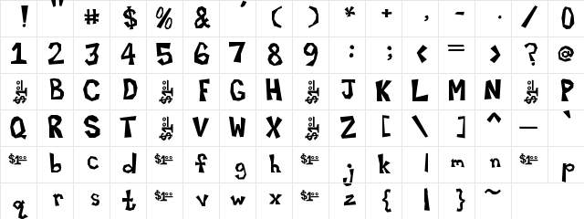 DankCool Regular font glyphpreview