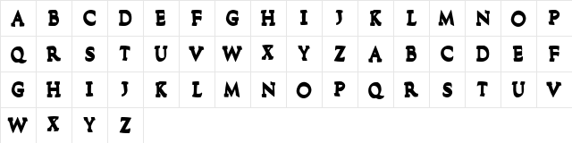 Flood In London Regular font glyphpreview