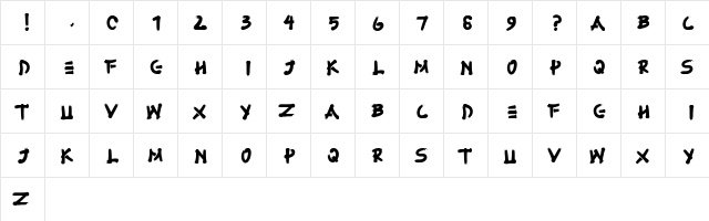 Fujimaru Regular font glyphpreview