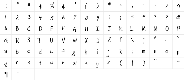 Finley Regular font glyphpreview
