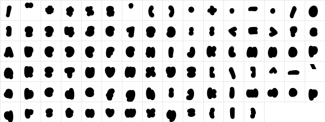 Monkey & Banana Base Regular font glyphpreview