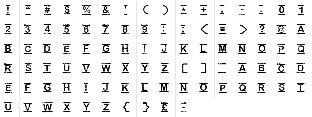 [TOP_SECRET] Regular font glyphpreview