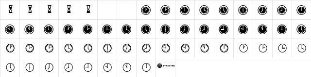 TictacOne Regular font glyphpreview