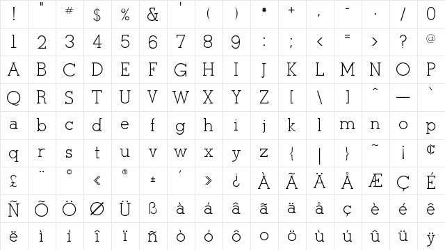 RSStymie Regular font glyphpreview
