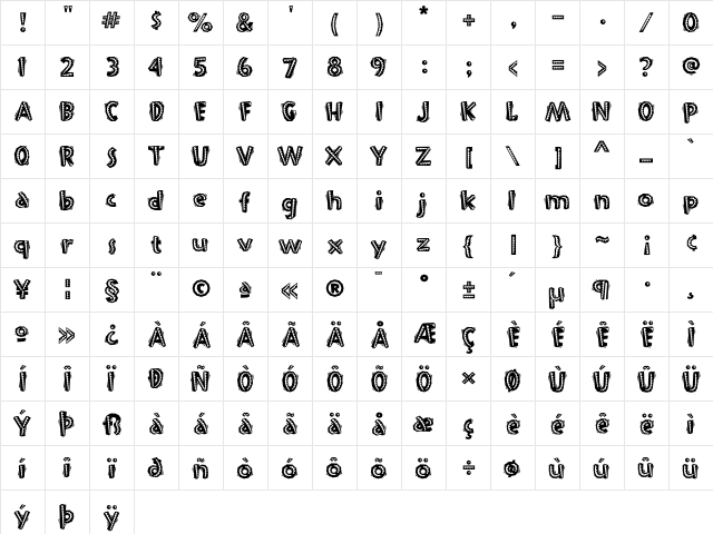 Fiesta Medium font glyphpreview