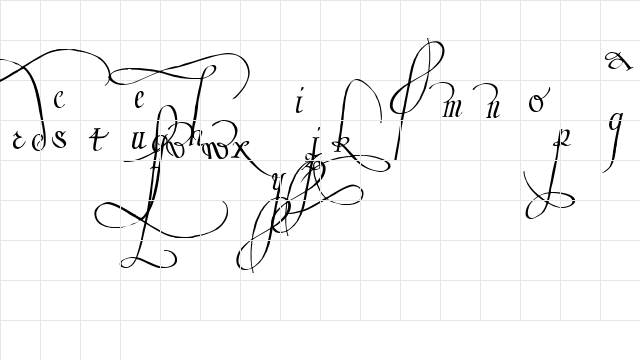 Trinculo Regular font glyphpreview