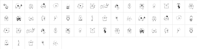 My Sweet Sunshine Regular font glyphpreview