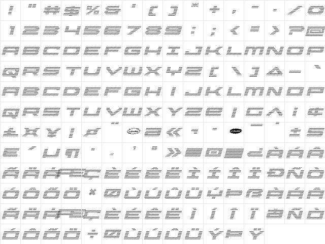 Pocket Ball Italic Italic font glyphpreview