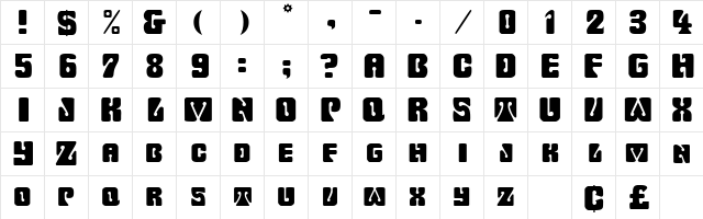 WavyOrnamental Regular font glyphpreview