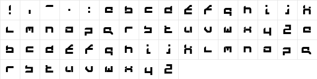FutureFlash Regular font glyphpreview