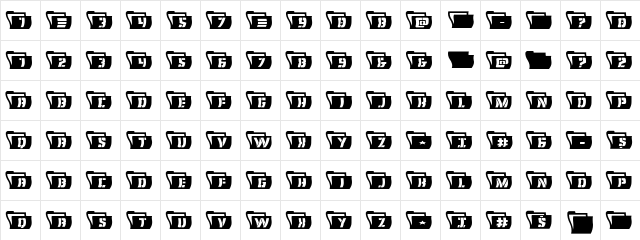 Eyes Only Wavy Regular font glyphpreview